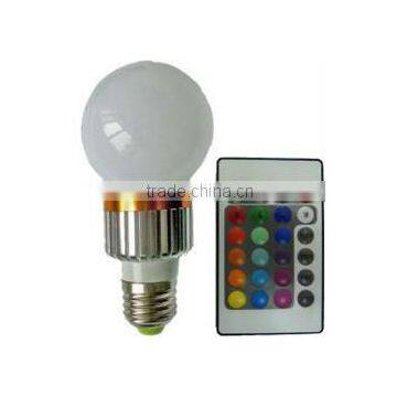 E27 led buld RGB color 3W high power factory price Guangdong