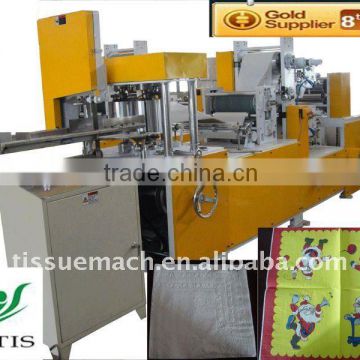 Fashionable patterns and various styles napkin paper automatic machine