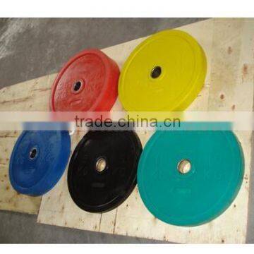 color olympic plate rubber bumper plate