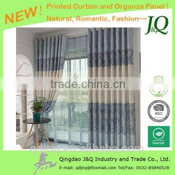 Fancy Printed Polyester Curtains Voiles Organzas Modern Designs