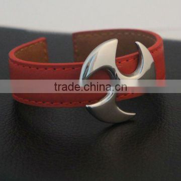 High Quality leather friendship bracelets,MOQ 2ps per stye