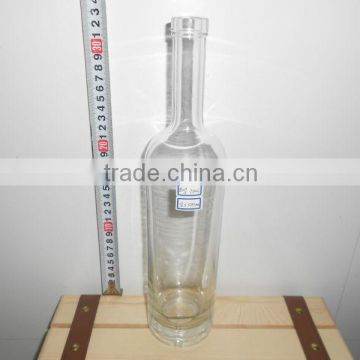 750ml glass vodka bottle with cork