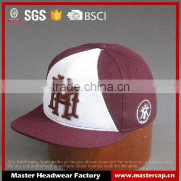 Custom Diamond polyster fabric snapback cap with 3D embroidery logo