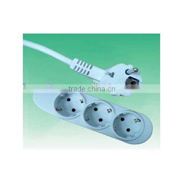 european type 3way extension socket with GS/CE approval