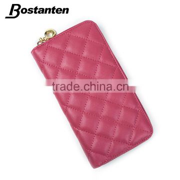 fashion plaid leather hand purse for women