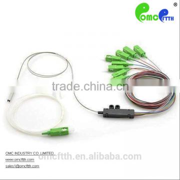 High quality China made 1:8 SC APC Mini Plug-in PLC splitter