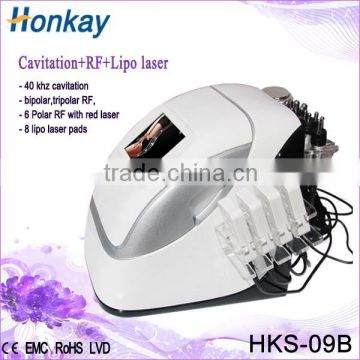 Multifunctional +Lipo Laser+Cavitation+Multipolar RF machine for weight loss and skin rejuvenation