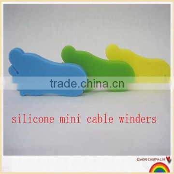 silicone earphone bobbin winder ,silicone cable winders, earphone cord wrap