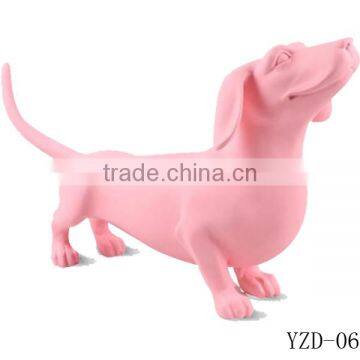 WIndow display fiberglass dachshund dog mannequins
