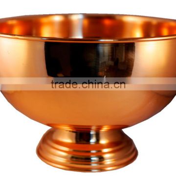 Shiny Copper Wine Cooler Bowl