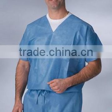 Medical supplies disposable scrub suits for hospital uniform
