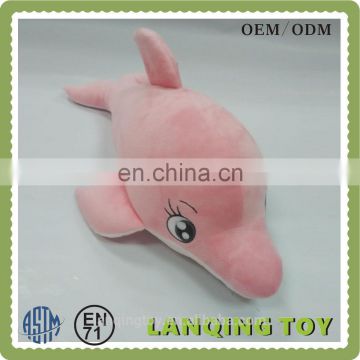 wholesale pink plush dolphin stuffed sea animal toys for kids