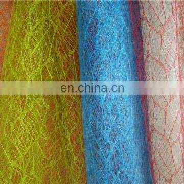 best selling polyester maple leaf mesh fabric for flower package flower wrapping tulle