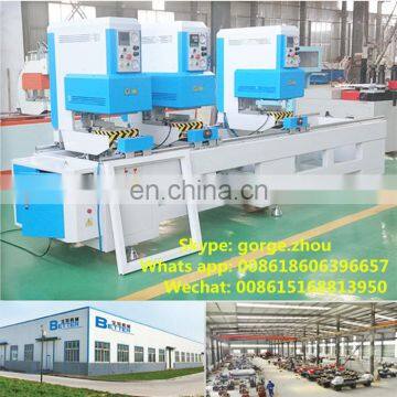 Three corner UPVC window profile welding machine