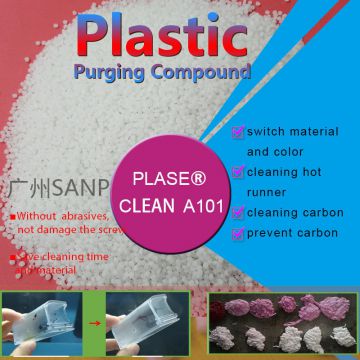 PVC carbon cleaning material purging compound for injection molding & extrusion