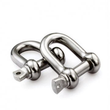 High Strength Stainless Steel US Type Bow Shackle Marine Hardware AISI 316 Rigging Shackles