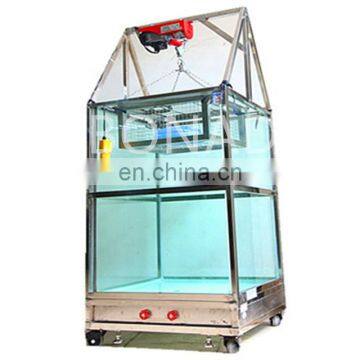 IEC60529 IPX7 water immersion glass tank with lifting device