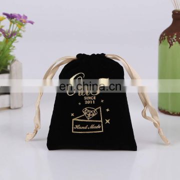 personalized chic wedding favor bags gold foil bag flannel cosmetic bags