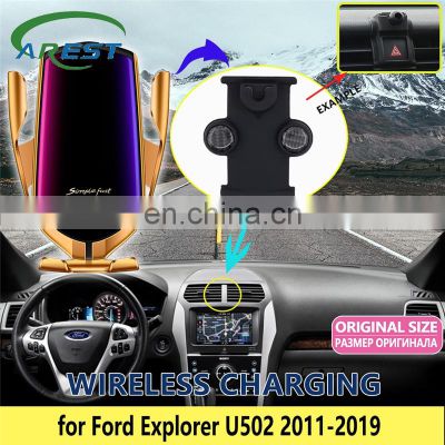 Car Mobile Phone Holder for Ford Explorer U502 MK5 2011~2019 Bracket Rotatable Support Car Accessories for iphone 2012 2015 2016
