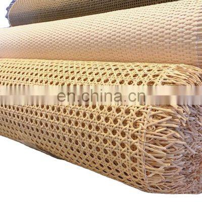 Wholesale 100% Natural Rattan Cane Webbing Woven Mesh Webbing Half Bleached - Vietnam Synthetic Rattan Material from VIet Nam