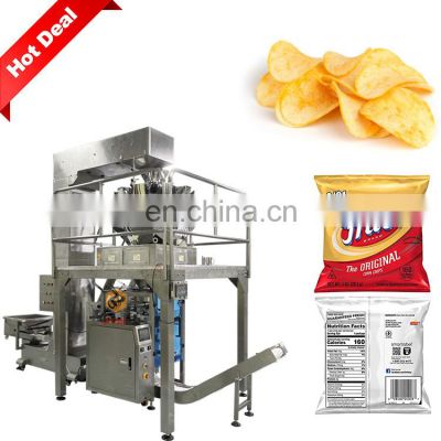 Multi-function Nitrogen Potato Chip Packing Machine Price Plantain Chips Tortilla Chips Packaging Machine