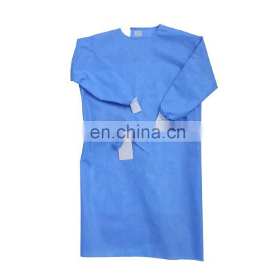 Medical Laboratory Non Sterile Surgical Gown Disposable Isolation Gown CE
