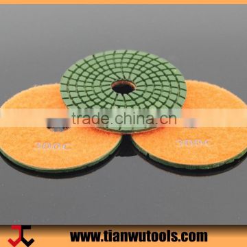 3" soft wet polishing pads for marbles