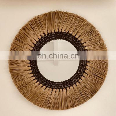 Best Seller Seagrass Mirror Decorative Wall Mirror Decor Art Decor Manufacturer Vietnam Cheap Wholesale