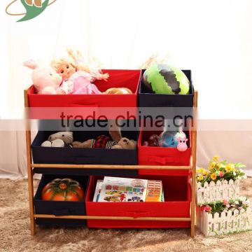 Hot selling season china bamboo warehouse shelf