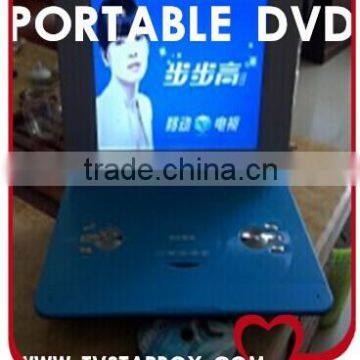 2014 3D portable dvd player 13.3'' screen with tv tuner portable dvd player
