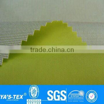 Green Color Waterproof Raincoat Fabric Waterproof Polyester PU Coated Fabric