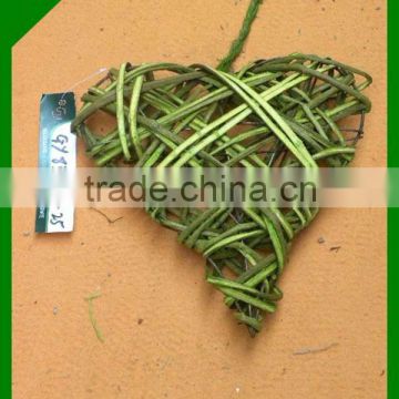 natural green wicker crafts heart shaped decorative wreaths