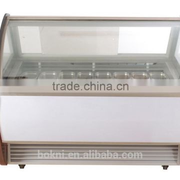 Hot selling ice cream display freezer BKN-B1-1600 with CE approved