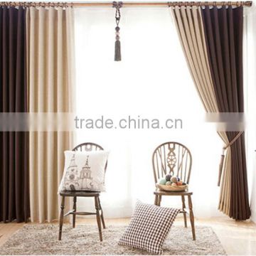Home decoration window 100%ployester fabric European high-grade jacquard polyester curtain
