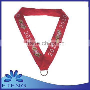 Promotion sale durable custom printed polyester medal neck ribbons