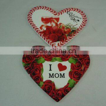 heart shape ceramic coaster/trivet