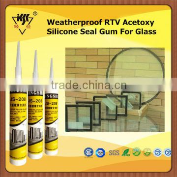 Weatherproof RTV Acetoxy Silicone Seal Gum For Glass