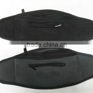 Wholesale cellphone waistbag with pvc window for running/mobile phone waistbag/zipper closure Neoprene cellphone waistbag