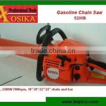 2014 new gasoline chain saw 5200 52cc yd52 with easy starter 2.2Kw/7000rpm HS84678100