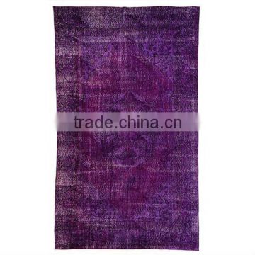 Handmade Purple Over-dyed Rug (10 x 6 feet)