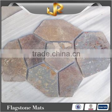 ECO-friendly slate paving stone with mesh
