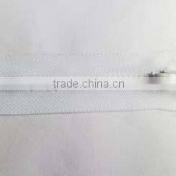 3# silicone pvc zipper close end zipper with painted auto-lock thumb zipper slider coate zipper