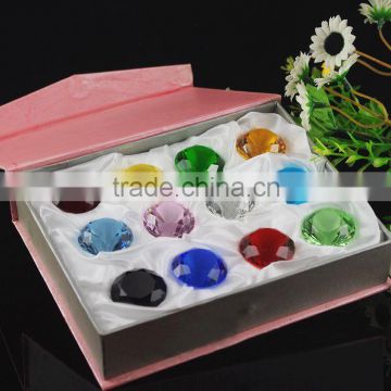 crystal factory Wholesale crystal diamond for wedding decoration,glass diamond