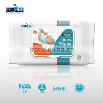 OEM costumed baby wet wipes for cleaning moisturizing and refreshing with FDA CE certification