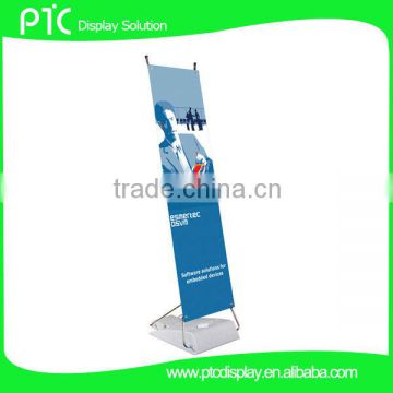 Outdoor X banner stand with platics tank
