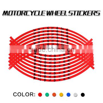 Decorative wheel stripes rim decals