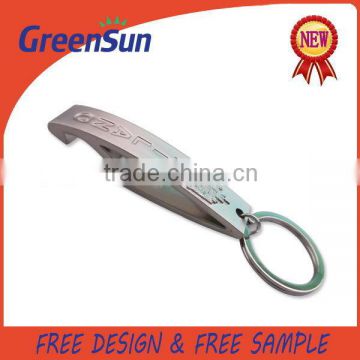Popular in China designer metal souvenir keyring bottle opener