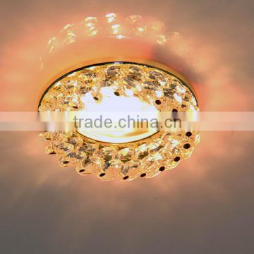 round clear crystal ceiling spotlight for halogen lamp MR16 gu5.3 gu10