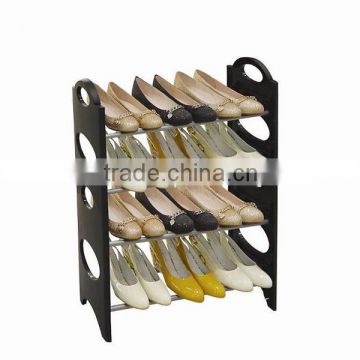 4 tier 12 pairs plastic homemade shoe rack