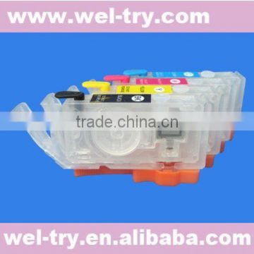 refillable ink cartridge(BCI-3eBK/C/M/Y) for Canon 6100/6500